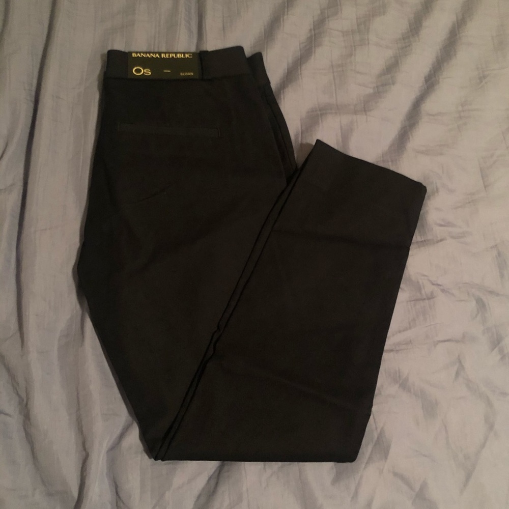 NWT banana republic black Sloan pants in 0S